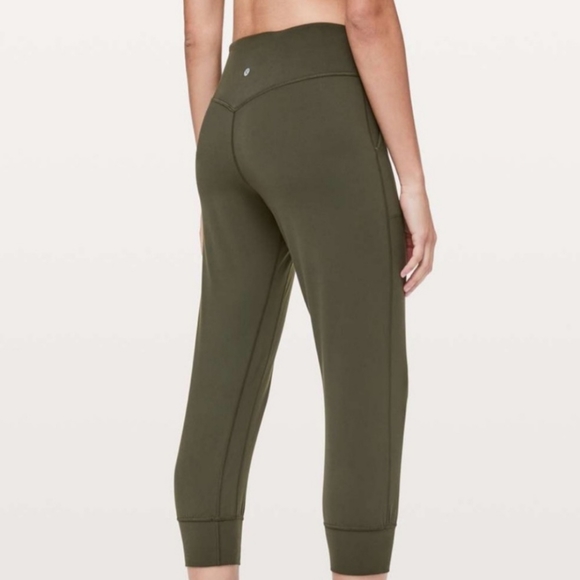 lululemon athletica Pants - LULULEMON Align Cropped Joggers Olive Green